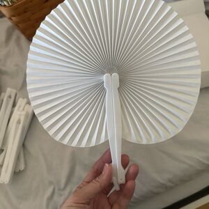 White Paper Hand Fan for Parties (14)